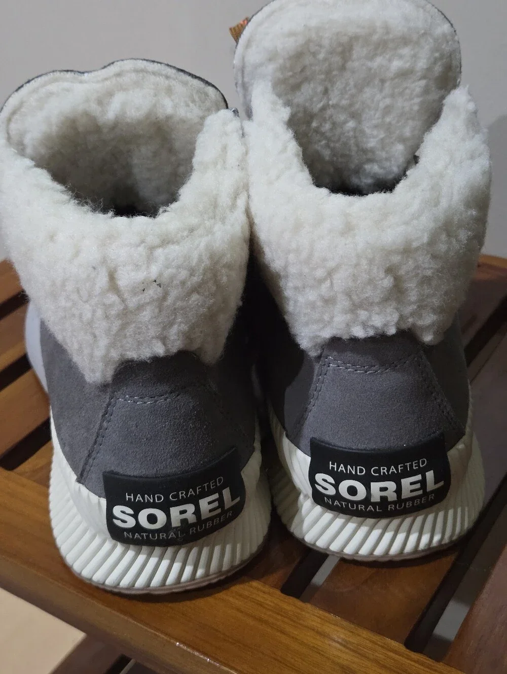 Sorel Out N About lll Conquest Quarry, Fawn Suede Shearling-Lined Winter Boots